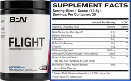 Label for Flight Blue Raspberry