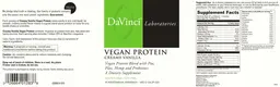 Label for Vegan Protein Creamy Vanilla