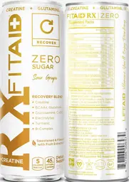 Label for FitAid Rx Zero Recover Sour Grape