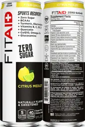 Label for FitAid Zero Sugar Sports Recovery Citrus Medley