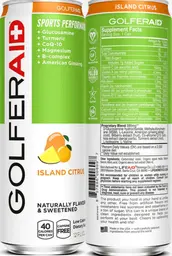 Label for GolferAid Sports Performance Island Citrus