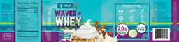 Label for Waves of Whey Protein Cinnamon Frosting