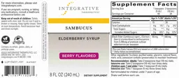 Label for Sambucus Berry Flavored