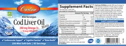 Label for Cod Liver Oil Minis