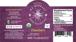 Label for Organic Chasteberry
