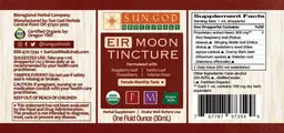 Label for Eir Moon Tincture