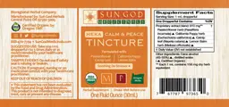 Label for Heka Calm & Peace Tincture