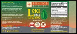 Loki 2000 Drops Cinnamon Flavor