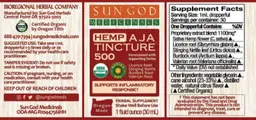 Hemp Aja Tincture 500 Sativa Day