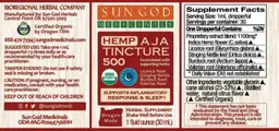 Hemp Aja Tincture 500 Indica Night