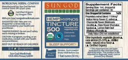 Hemp Hypnos Tincture 500 Sleep Support I