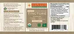 Label for Panacea Immune Defense Tincture