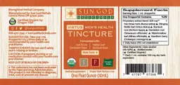 Label for Virtus Men's Health Tincture
