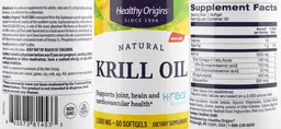 Label for Krill Oil 1,000 mg