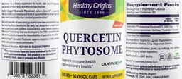 Label for Quercetin Phytosome 500 mg