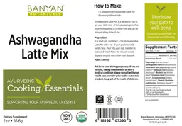 Label for Ashwagandha Latte Mix