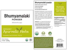 Label for Bhumyamalaki Powder