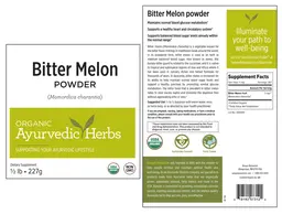Label for Bitter Melon Powder