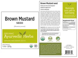 Label for Brown Mustard Seed