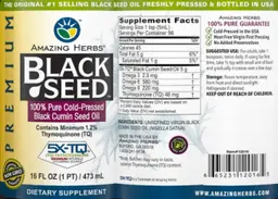 Label for Premium Black Seed