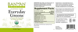 Label for Everyday Greens