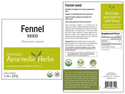 Label for Fennel Seed