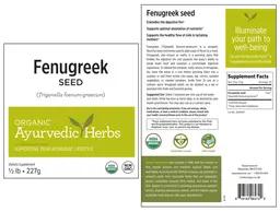 Label for Fenugreek Seed