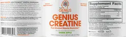 Label for Genius Creatine Green Apple