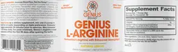 Label for Genius L-Arginine Natural Lemon