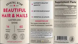 Label for Beautiful Hair & Nails