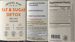 Label for Fat & Sugar Detox