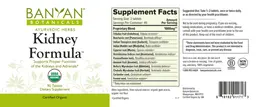 Label for Kidney Formula