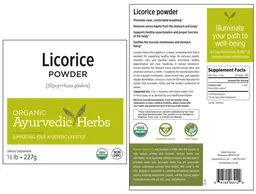 Label for Licorice Powder