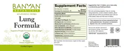 Label for Lung Formula