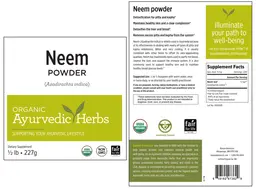 Label for Neem Powder
