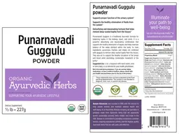 Label for Punarnavadi Guggulu Powder