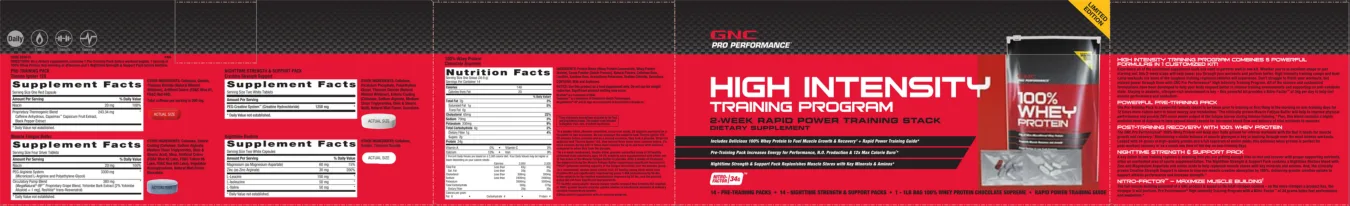 Label for 100% Whey Protein Chocolate Supreme