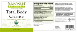 Label for Total Body Cleanse