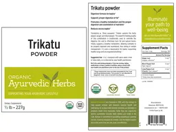 Label for Trikatu Powder