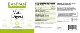 Label for Vata Digest