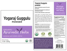 Label for Yogaraj Guggulu Powder