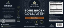 Label for Bone Broth Collagen Chocolate