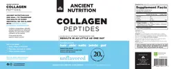 Label for Collagen Peptides Unflavored
