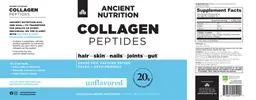 Label for Collagen Peptides Unflavored