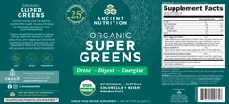 Label for Organic Super Greens