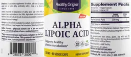 Label for Alpha Lipoic Acid 300 mg