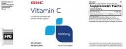 Label for Vitamin C 1000 mg