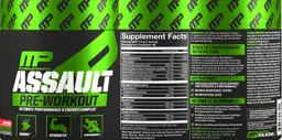 Label for Assault Fruit Punch
