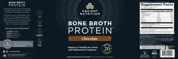 Label for Bone Broth Protein Chocolate