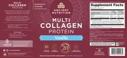 Label for Multi Collagen Protein Vanilla
